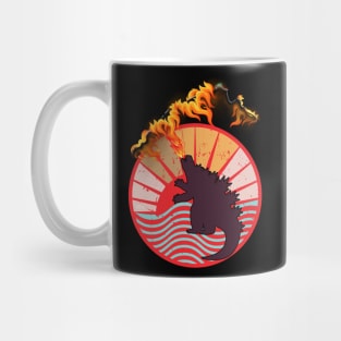 Hey, Godzilla Is Burning Your T-Shirt! - Funny Godzilla Mug